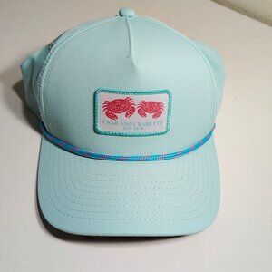 Crab and Crabette Robin's Egg Blue Snapback Trucker Baseball Hat Imperial